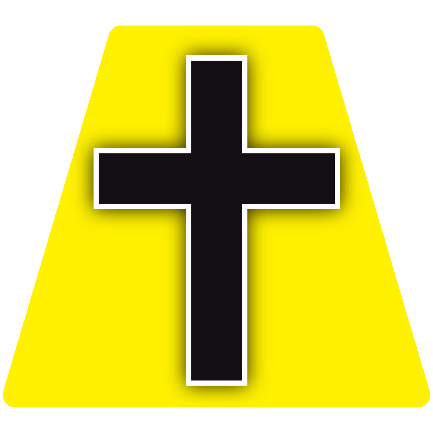 Chaplain Cross Helmet Tetrahedron Reflective Decals