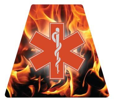 Fire & Flames + SOL Tetrahedrons - Fire Safety Decals