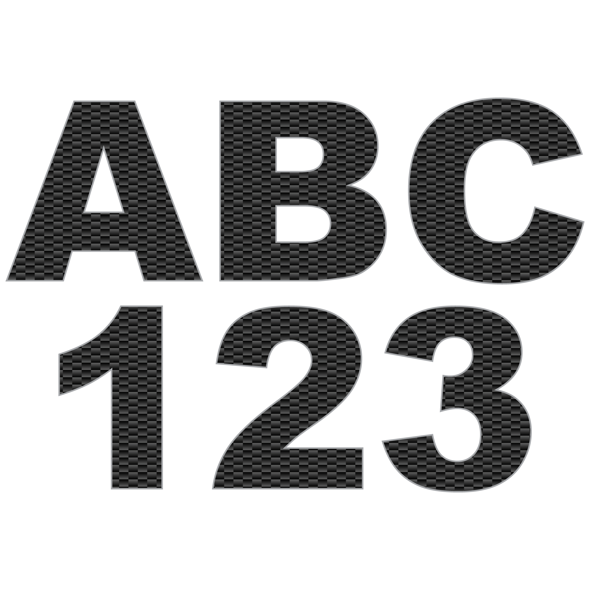 Reflective Letters & Numbers - 2 color 3D Aachen Font – First Responder  Decal Co.