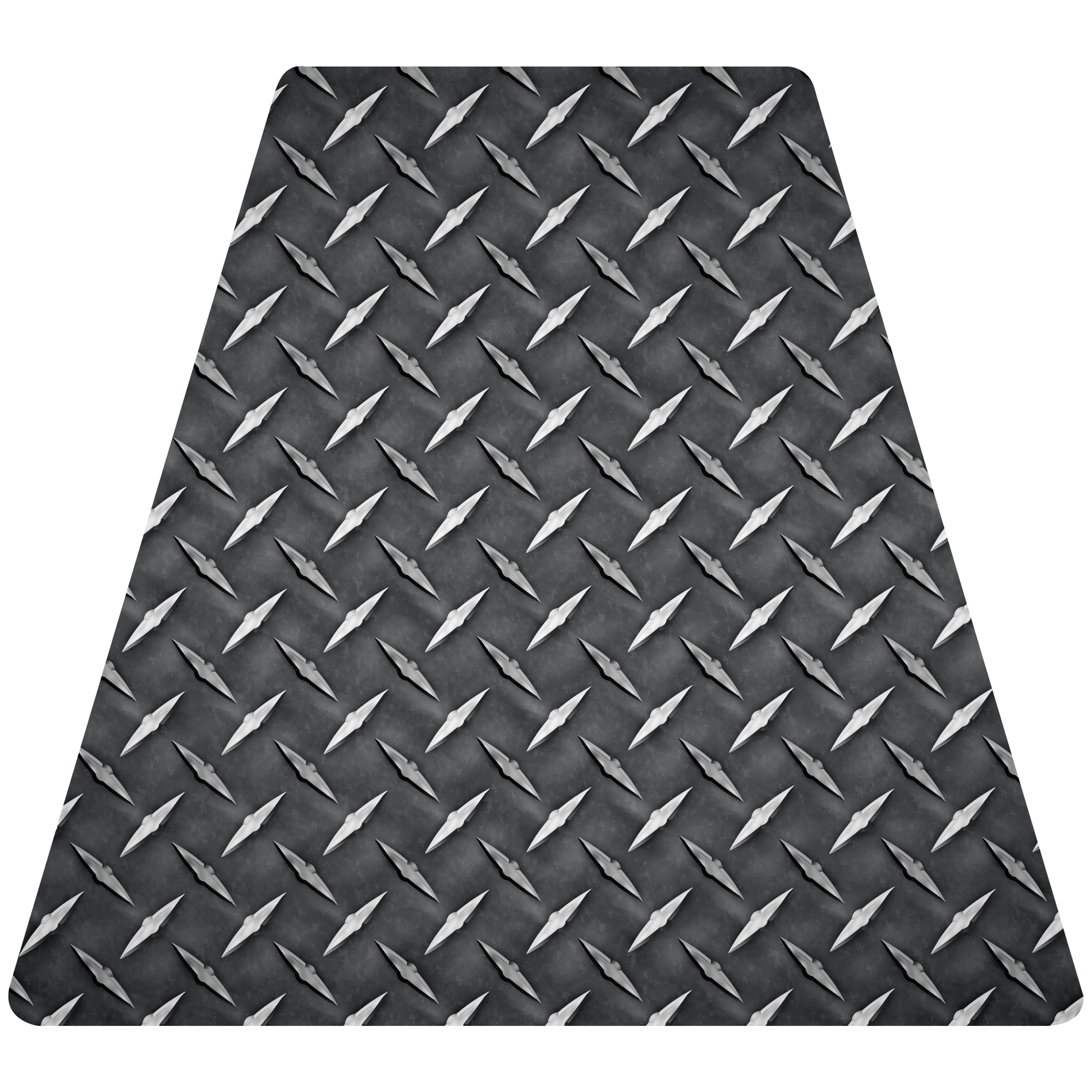 Diamond Plate Helmet Tetrahedron Reflective Decals - Fire Safety Decals