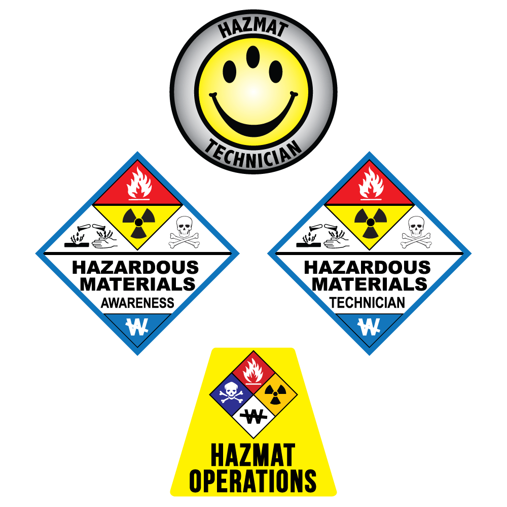 Collection of Hazmat Reflective Vinyl Decals