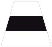 Load image into Gallery viewer, Three Bar Stripes Helmet Tetrahedron Reflective Decals