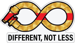 Autism Awareness Infinity Symbol - Gold Leaf Firehose