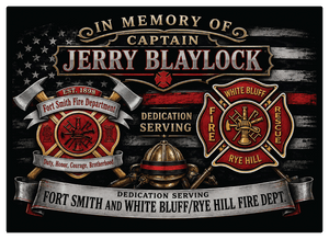 Custom Listing - Captain Chris B - Blaylock Commemorative Flag Decal