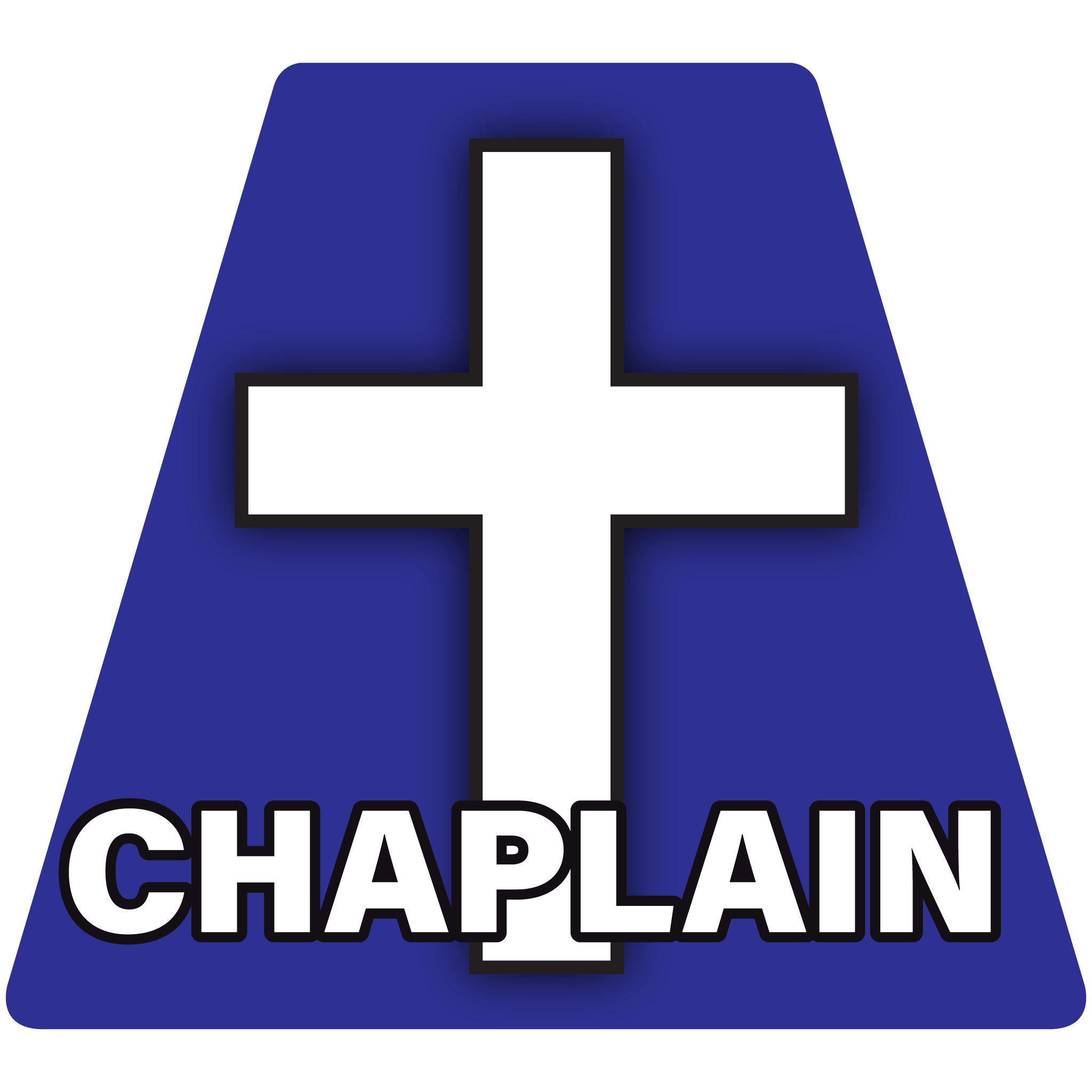 Chaplain Cross With Text Helmet Tetrahedron Reflective Decals – Fire ...