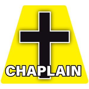 Chaplain Cross With Text Helmet Tetrahedron Reflective Decals