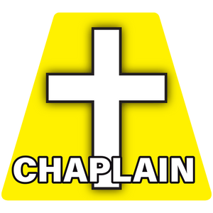 Chaplain Cross With Text Helmet Tetrahedron Reflective Decals