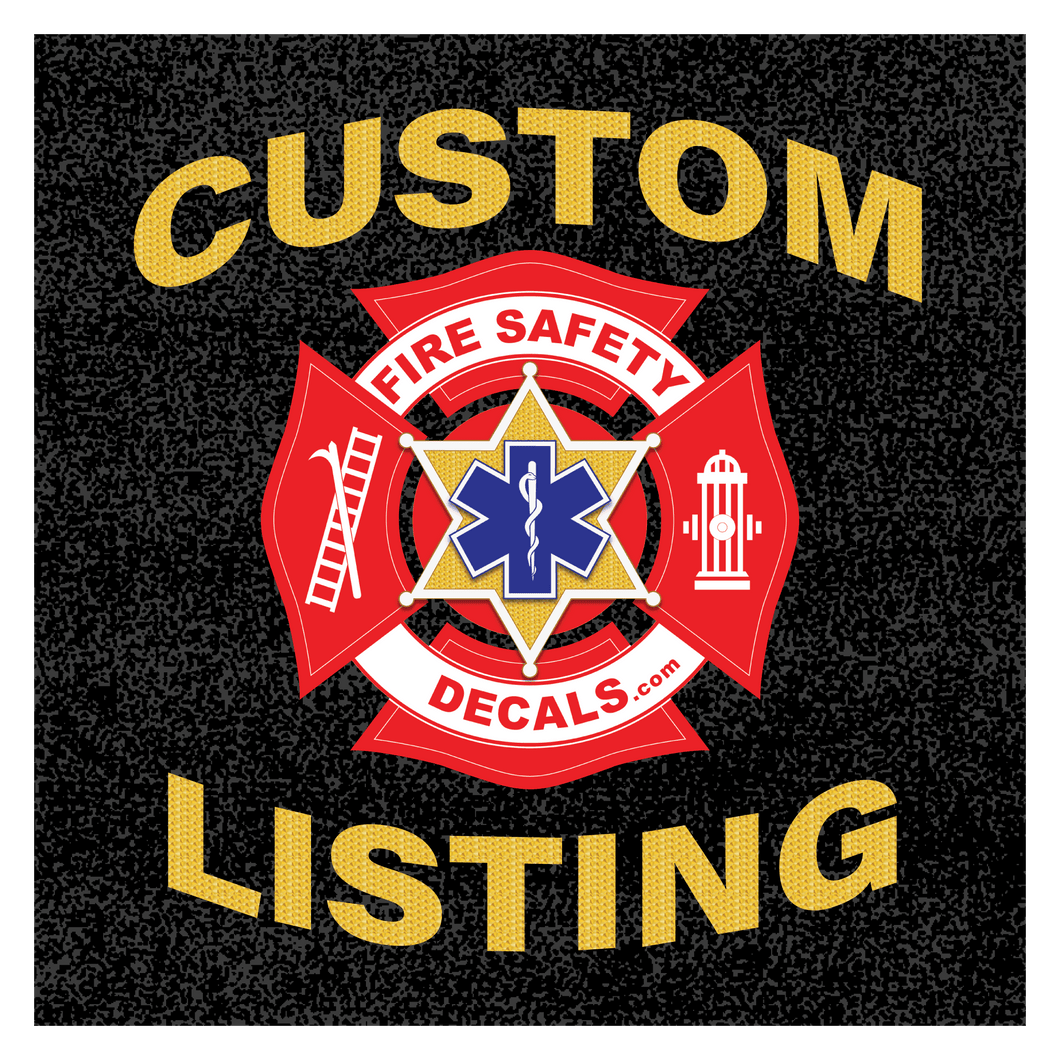 Custom Listing for Aaron E - Pasco Co. Fire Rescue