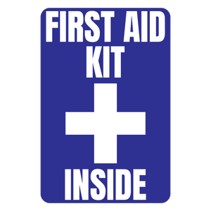 First Aid Kit Inside Solid Color Reflective Decal