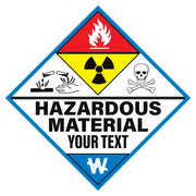 Hazardous Material Reflective Decals