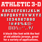 Reflective 3-D Solid Color Letters and Numbers Decals