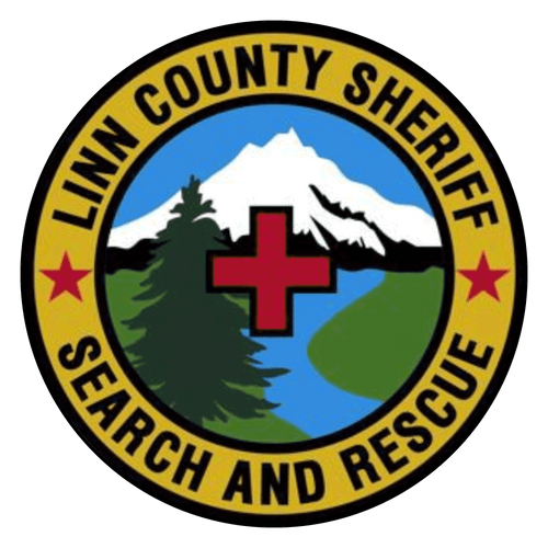Linn County Sheriff SAR Round Reflective Decals