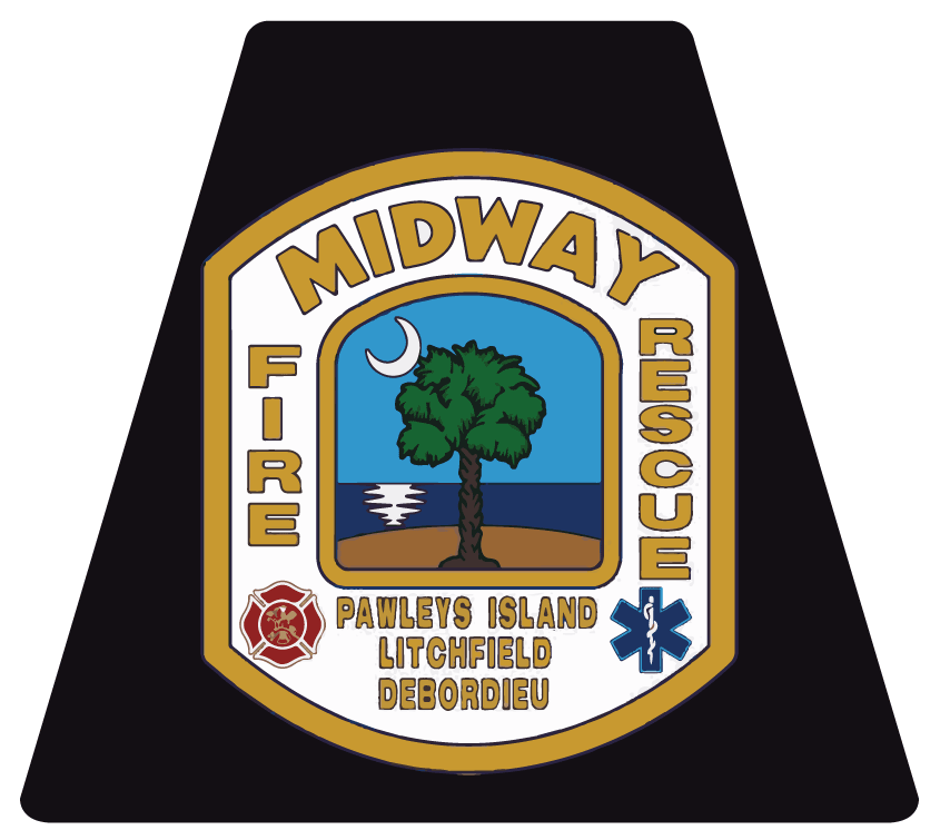 Custom Midway Fire Rescue Helmet Tet