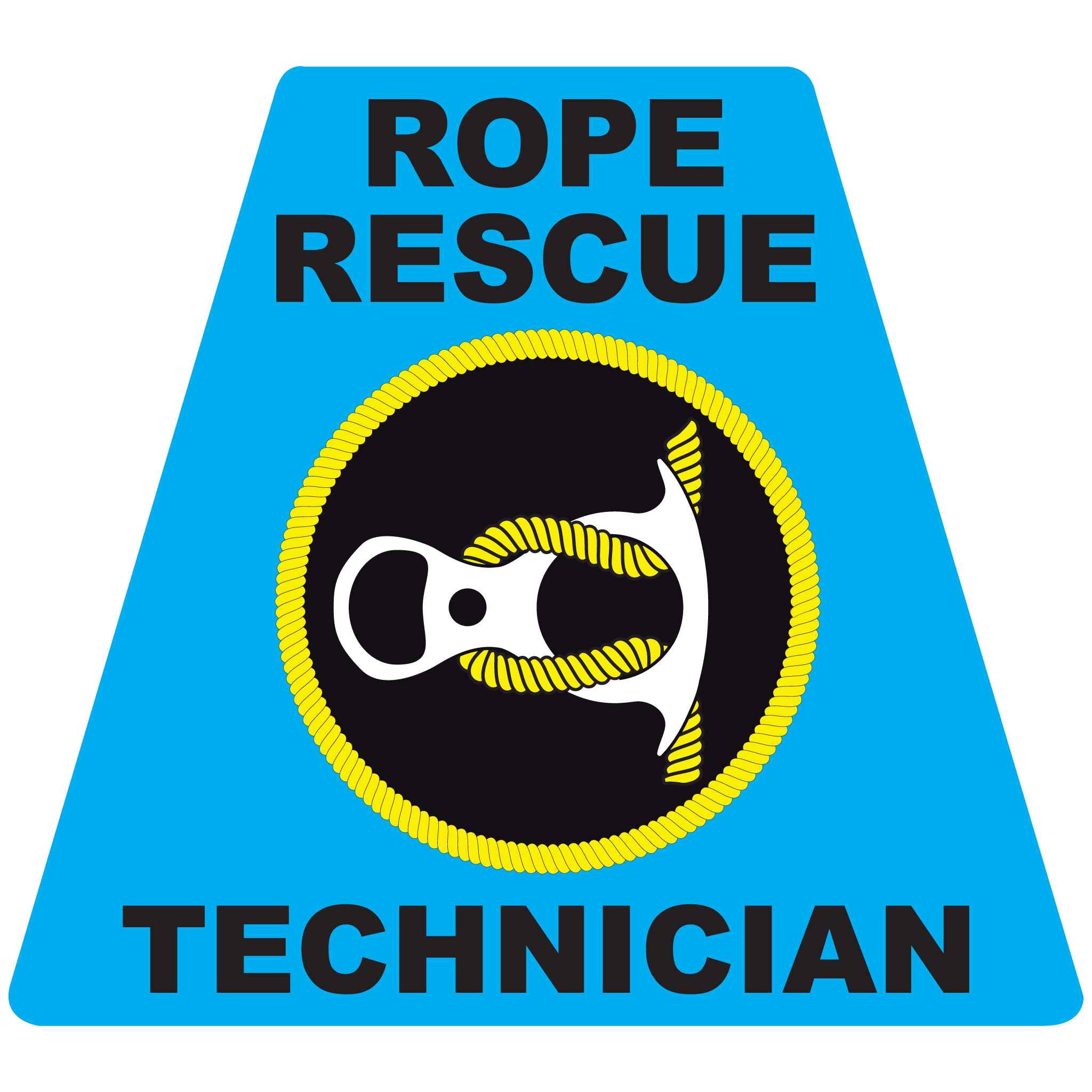Rope Rescue Tech Helmet Tetrahedron Reflective Decals