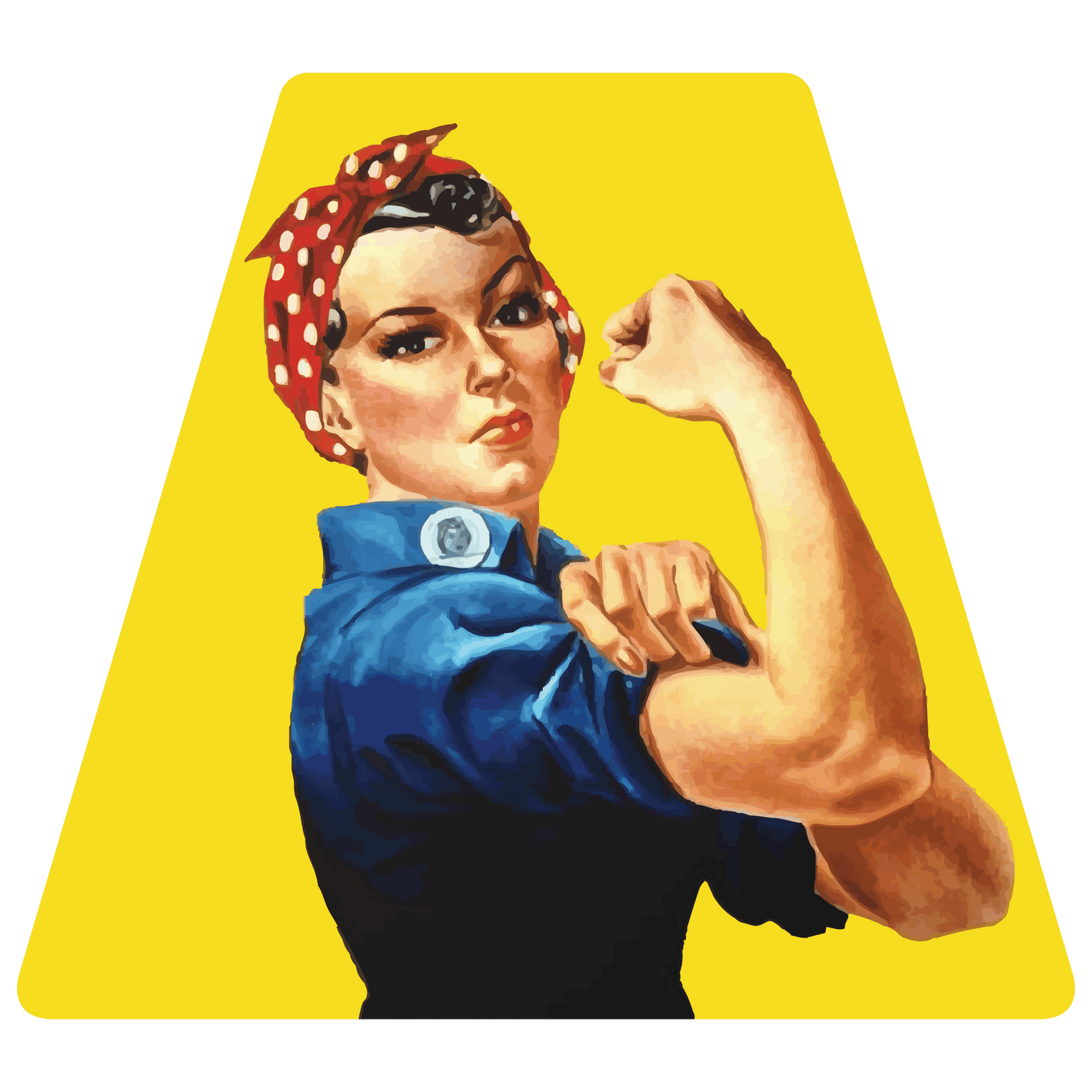 Rosie The Riveter Tetrahedron Reflective Decals
