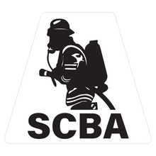 Load image into Gallery viewer, SCBA Solid Color Helmet Tetrahedron Reflective Decals