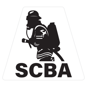 SCBA Solid Color Helmet Tetrahedron Reflective Decals