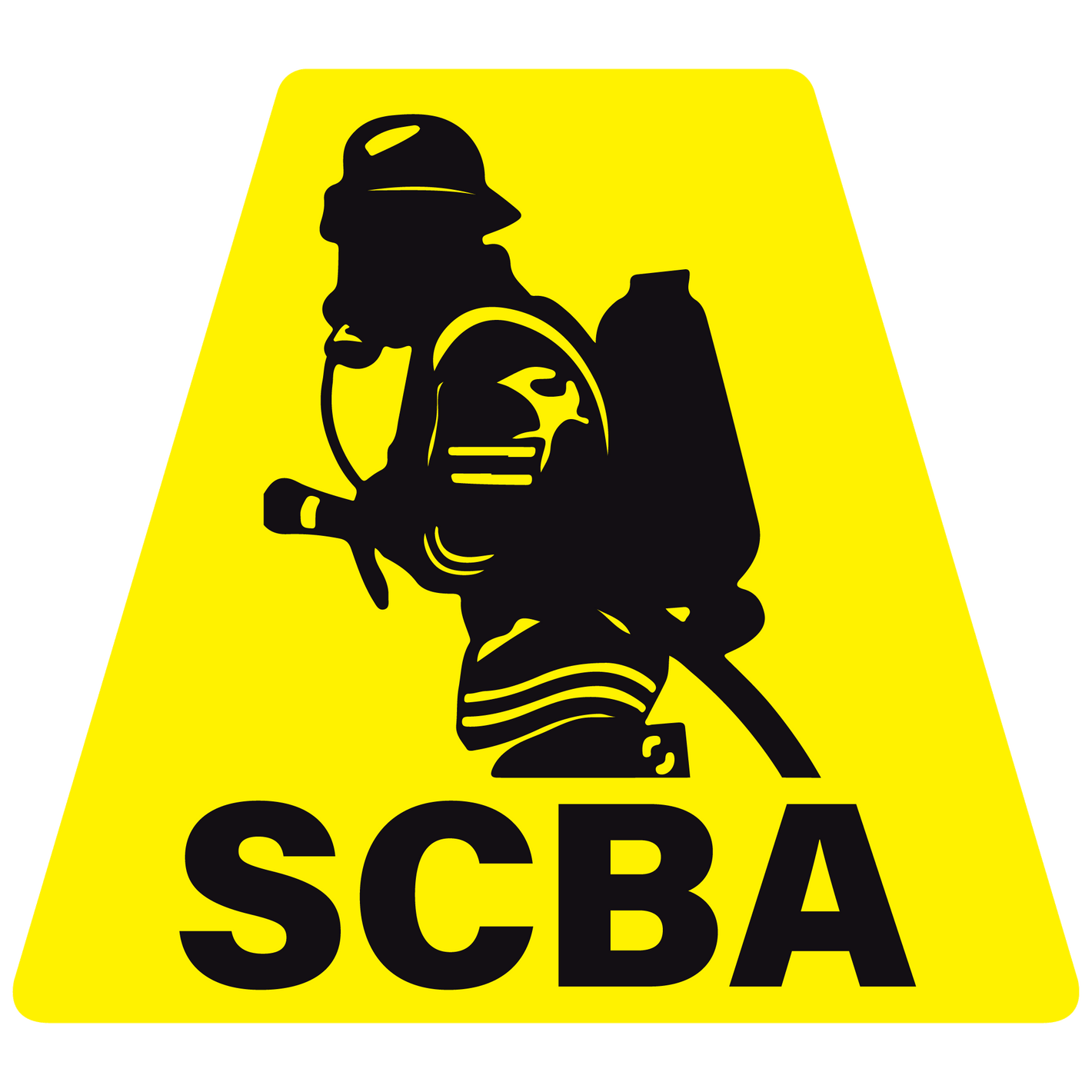 SCBA Solid Color Helmet Tetrahedron Reflective Decals