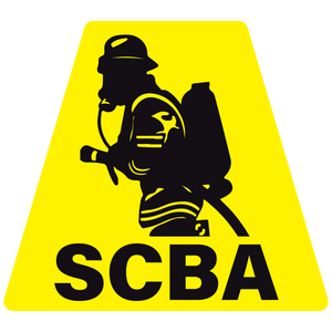 SCBA Solid Color Helmet Tetrahedron Reflective Decals