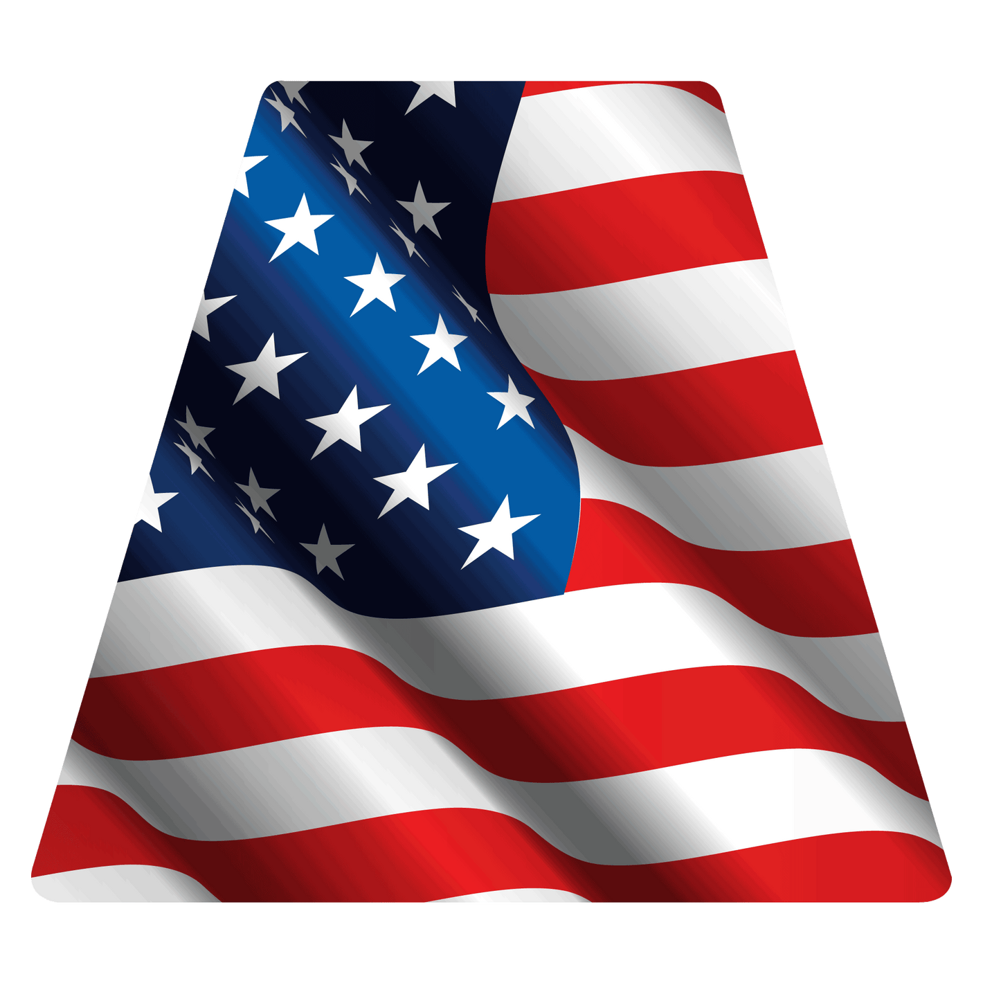 American Flag Helmet Tetrahedron Reflective Decals