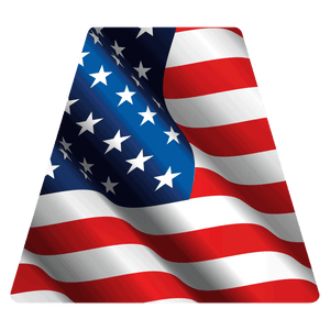 American Flag Helmet Tetrahedron Reflective Decals