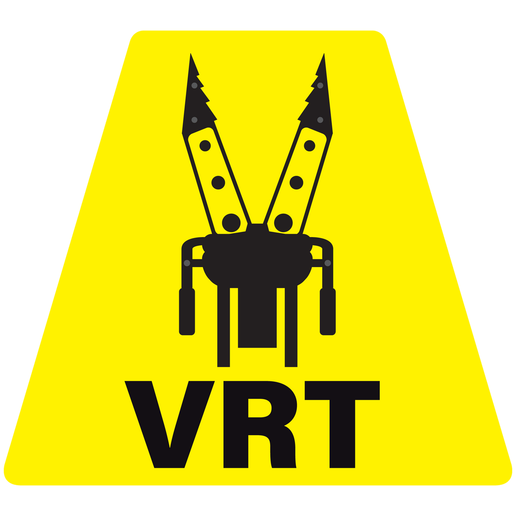 VRT Solid Color Helmet Tetrahedron Reflective Decals