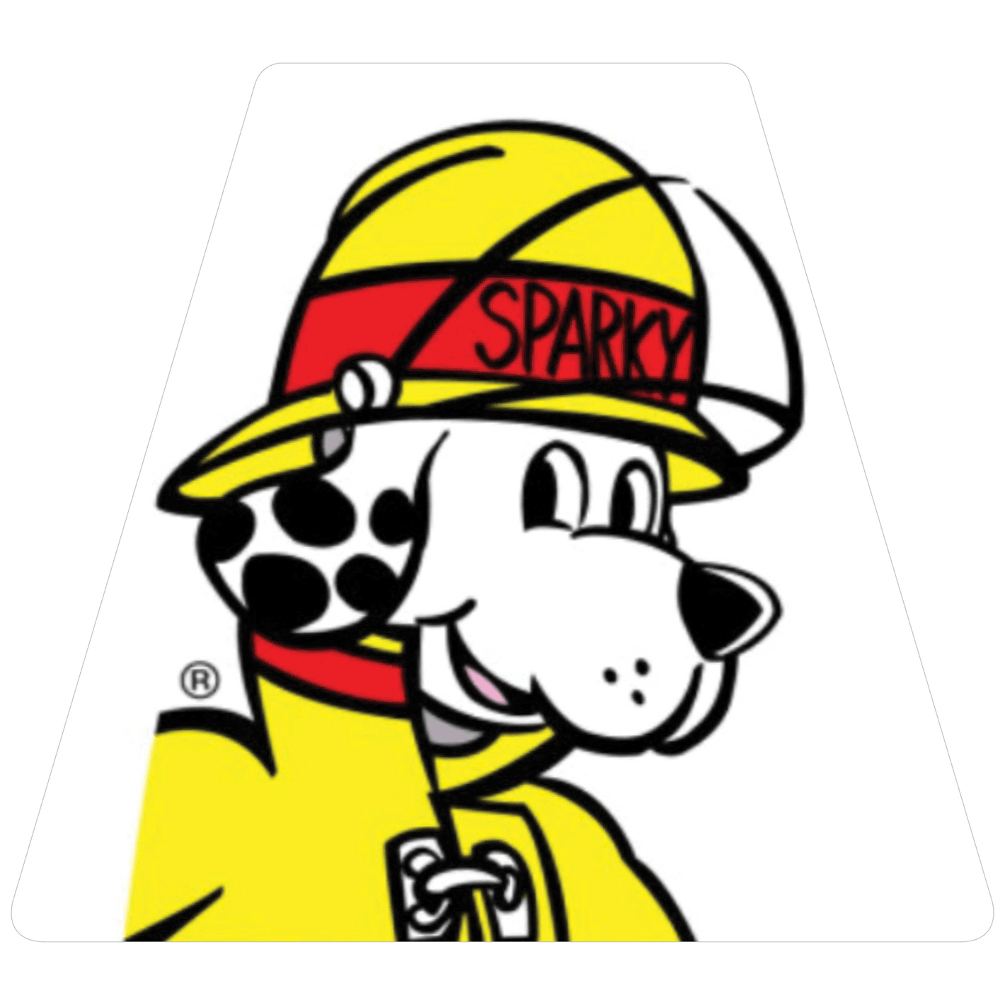 Sparky Reflective Vinyl Helmet Tetrahedron