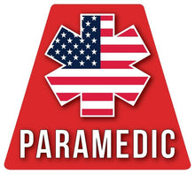 Load image into Gallery viewer, Reflective PARAMEDIC Standard American Flag Tetrahedron