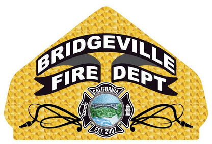 Custom Bridgeville Gold Leaf Helmet Front Decal