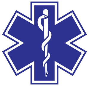 Standard Blue Star Of Life Decals