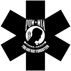 POW MIA Star Of Life Decals