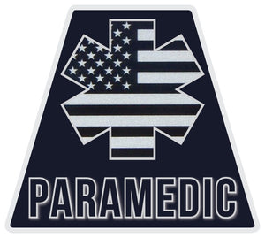 Reflective PARAMEDIC Subdued American Flag Tetrahedron