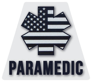 Reflective PARAMEDIC Subdued American Flag Tetrahedron