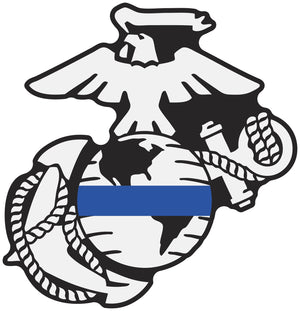 Thin Line USMC EGA Decals - Thin Blue Line