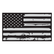 Load image into Gallery viewer, Distressed American Flag Reflective Vinyl Decal