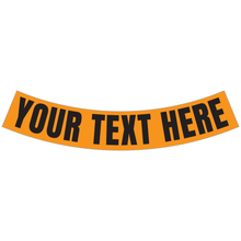 Load image into Gallery viewer, Standard Solid Color Helmet Brim Crescent Reflective Decals - Fire Safety Decals