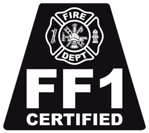 FF1 Certified Helmet Tetrahedron Reflective Decals