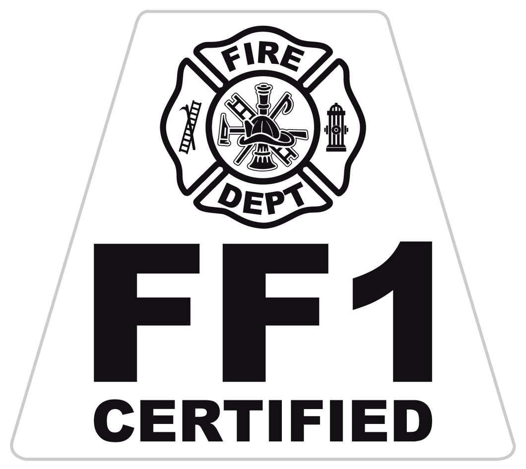 FF1 Certified Helmet Tetrahedron Reflective Decals