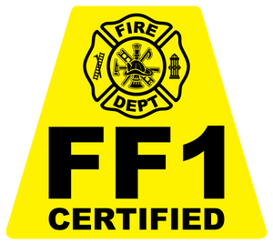 FF1 Certified Helmet Tetrahedron Reflective Decals