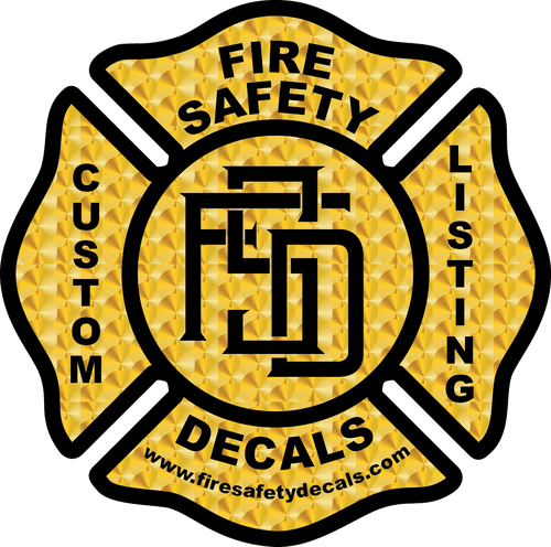 Custom Listing for D. Derrick - Fire Safety Decals