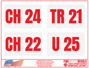 Custom Listing - Golden Fire Department - Vehicle Markings