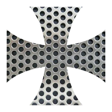 Load image into Gallery viewer, Perforated Metal Iron Cross Reflective Vinyl Decals