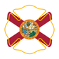 State Flag Maltese Cross Reflective Decals