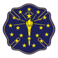 State Flag Maltese Cross Reflective Decals