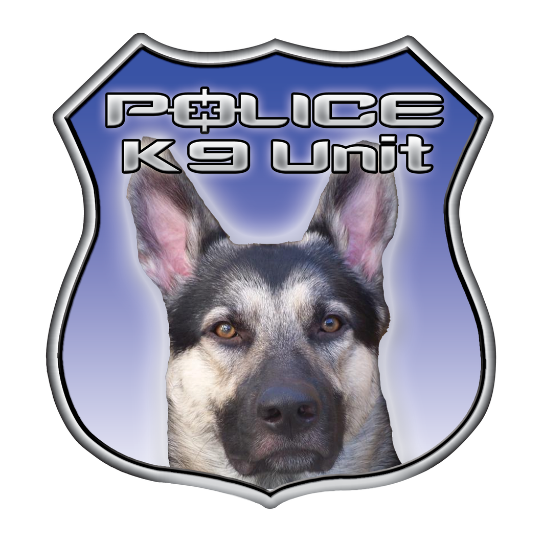 Police K9 Unit Shield Reflective Decals