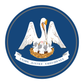 State Flag Round Reflective Decals