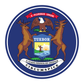 State Flag Round Reflective Decals