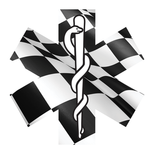 Checkered Flag Star Of Life Reflective Vinyl Decals