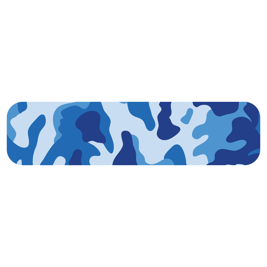 Blue Woodland Camouflage Helmet Stripe Marker Reflective Vinyl Decals
