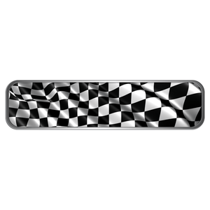 Checkered Flag Helmet Trim Stripe Marker Reflective Decals - Fire Safety Decals